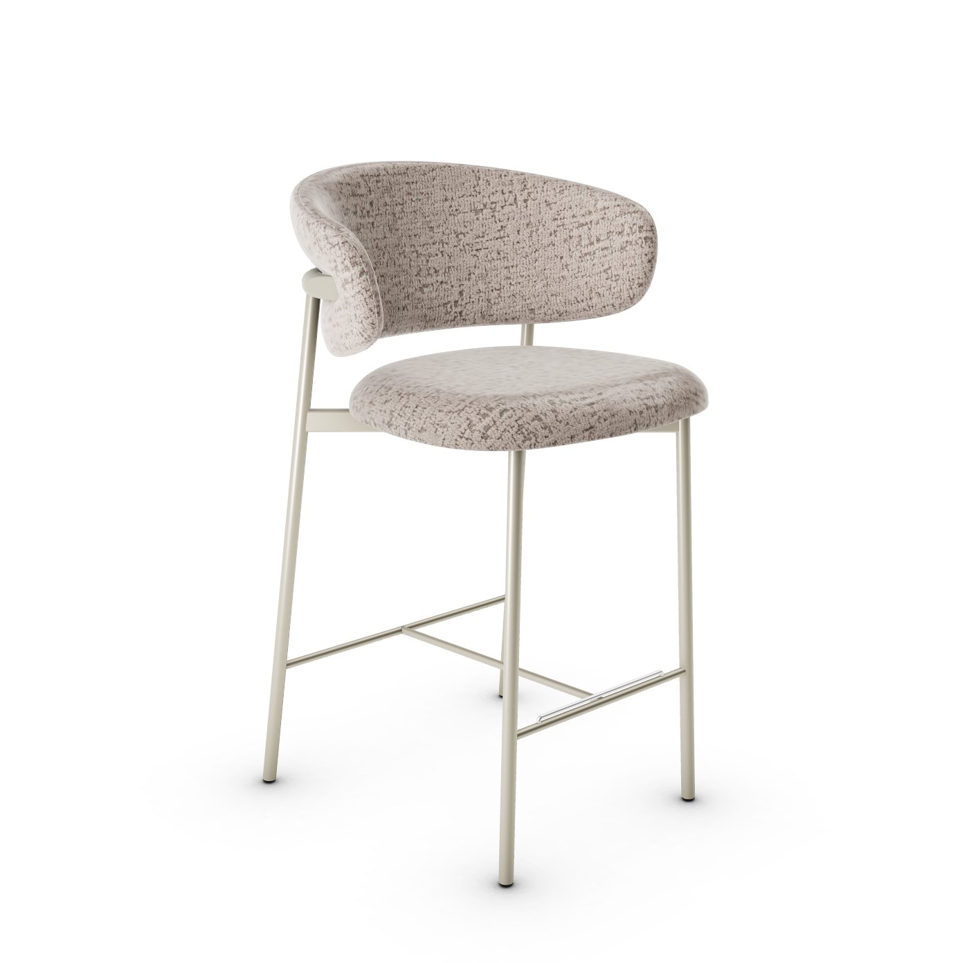 Oleandro Fabric/Metal Counter Stool