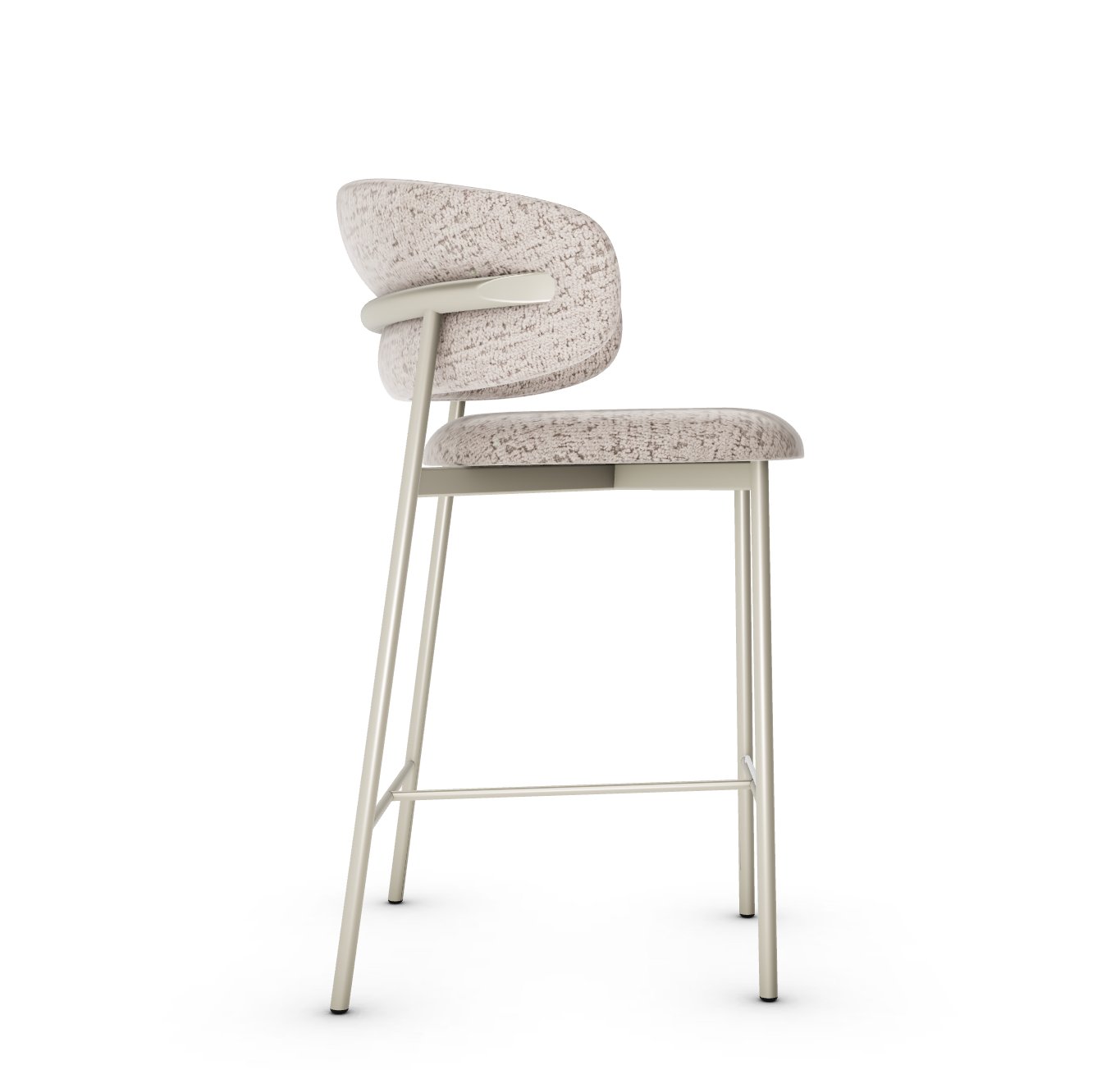 Oleandro Fabric/Metal Counter Stool