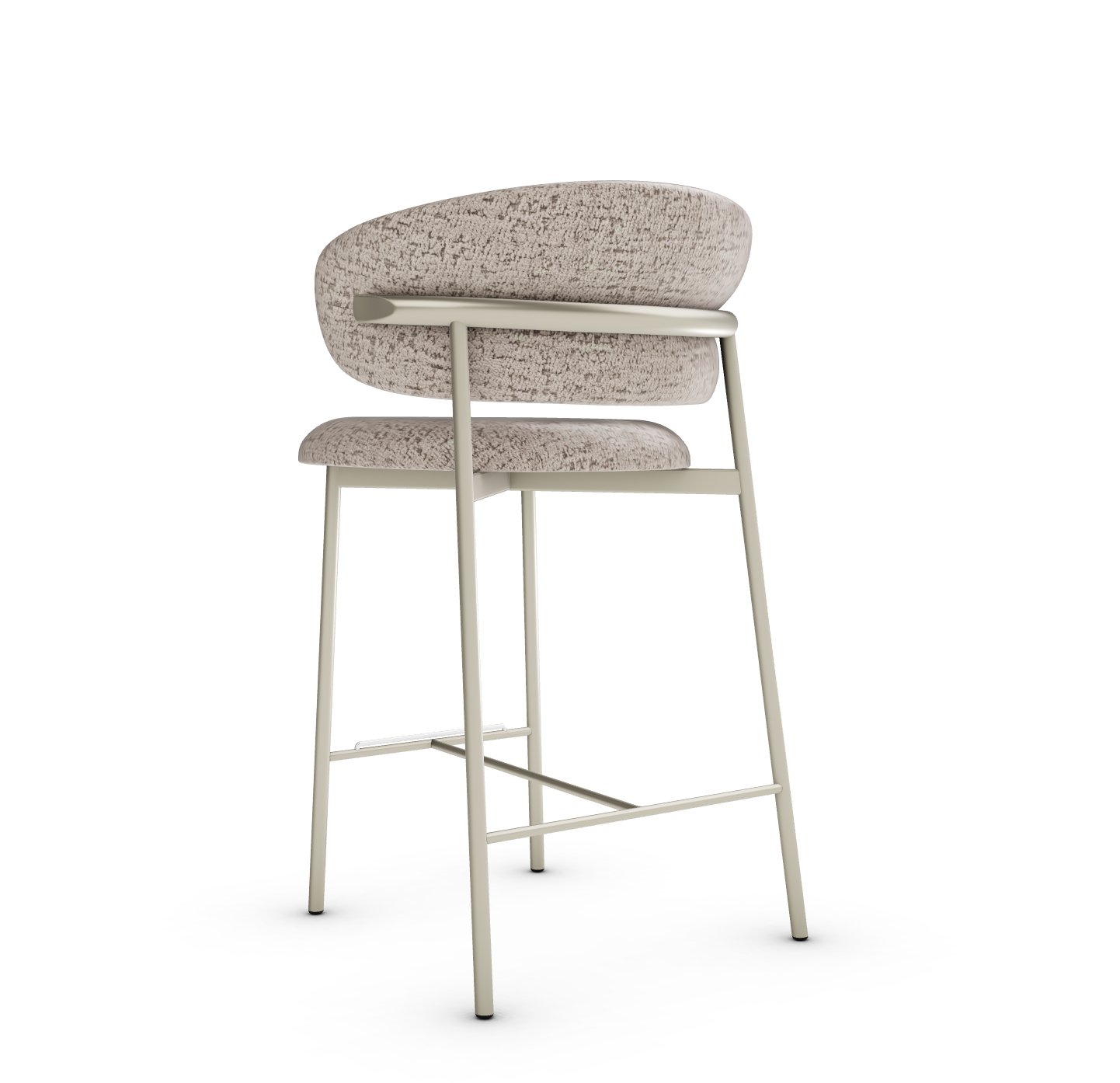 Oleandro Fabric/Metal Counter Stool