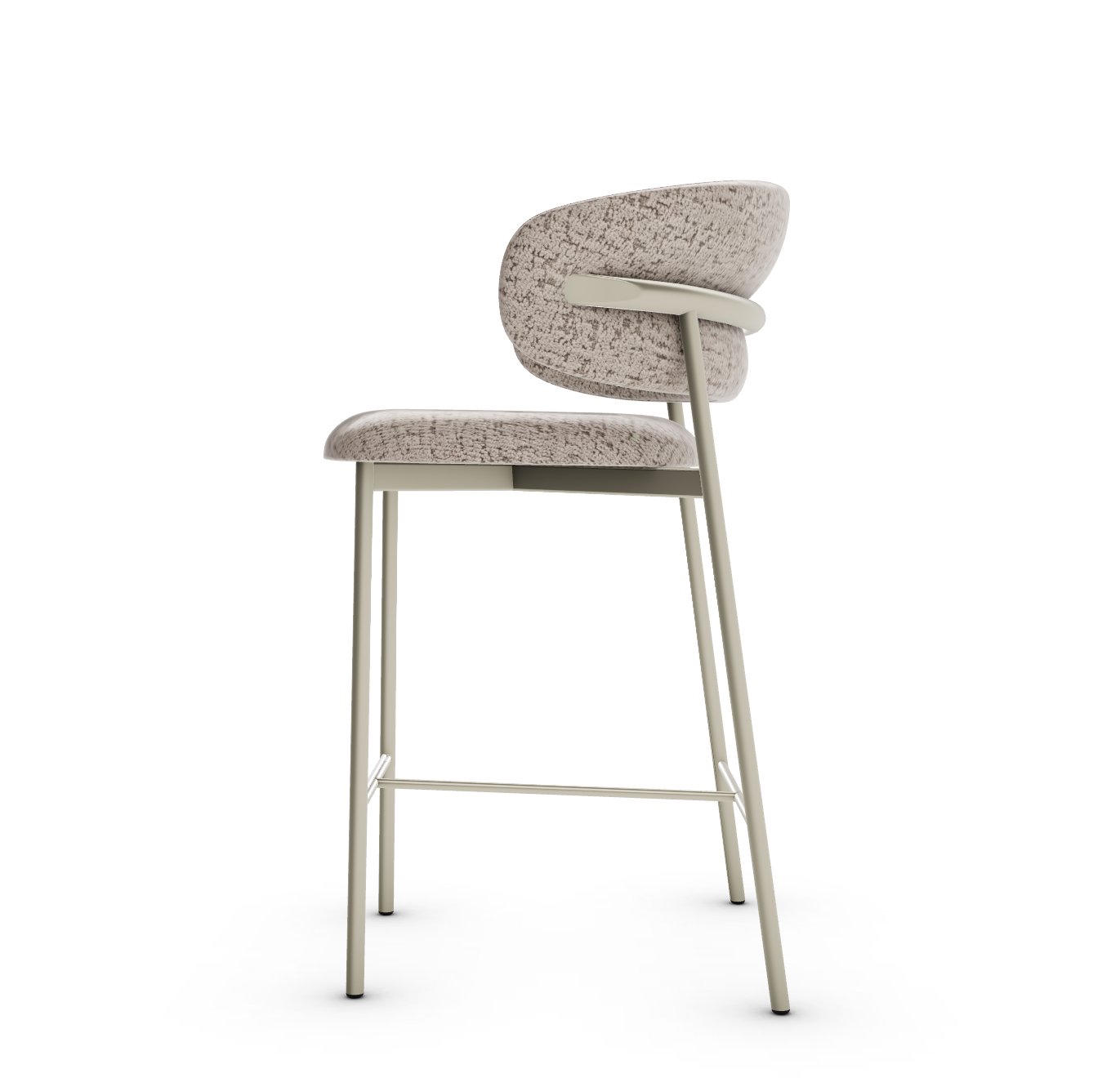 Oleandro Fabric/Metal Counter Stool