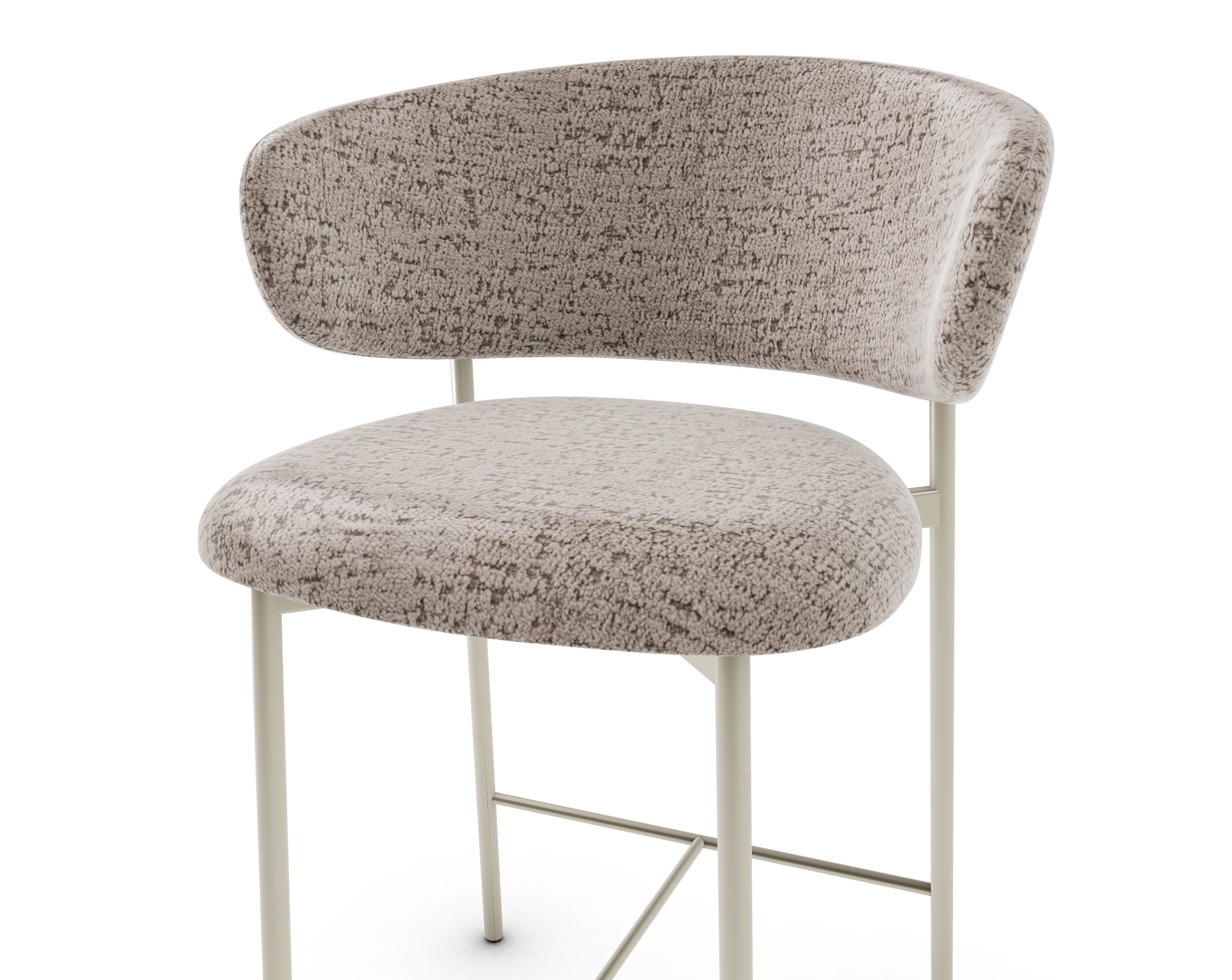 Oleandro Fabric/Metal Counter Stool
