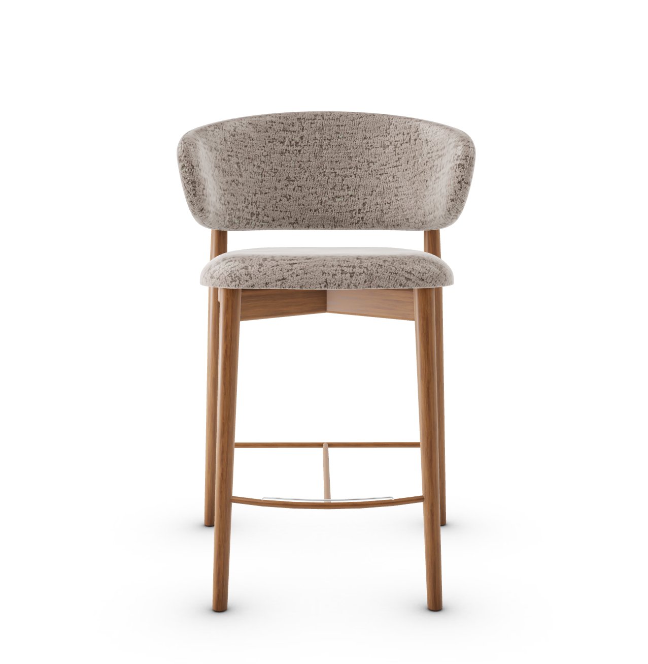 Oleandro Fabric/Wood Counter Stool