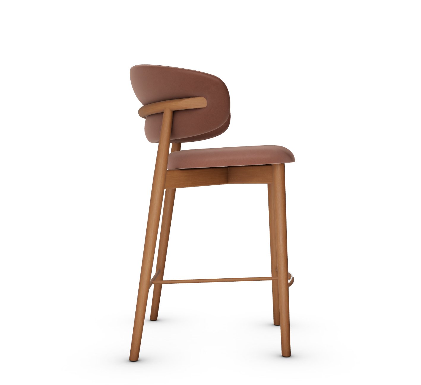 Oleandro Fabric/Wood Counter Stool