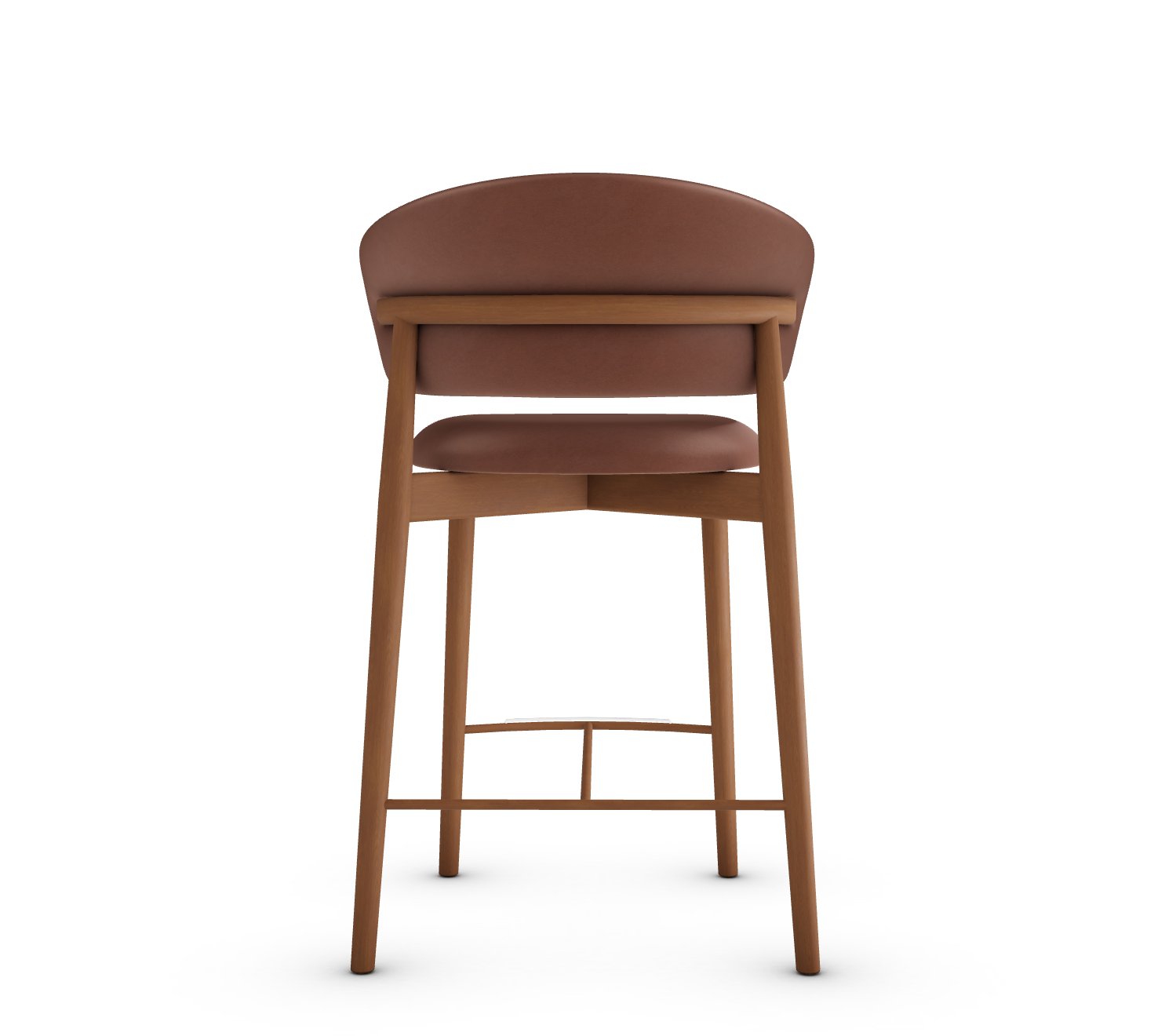 Oleandro Fabric/Wood Counter Stool