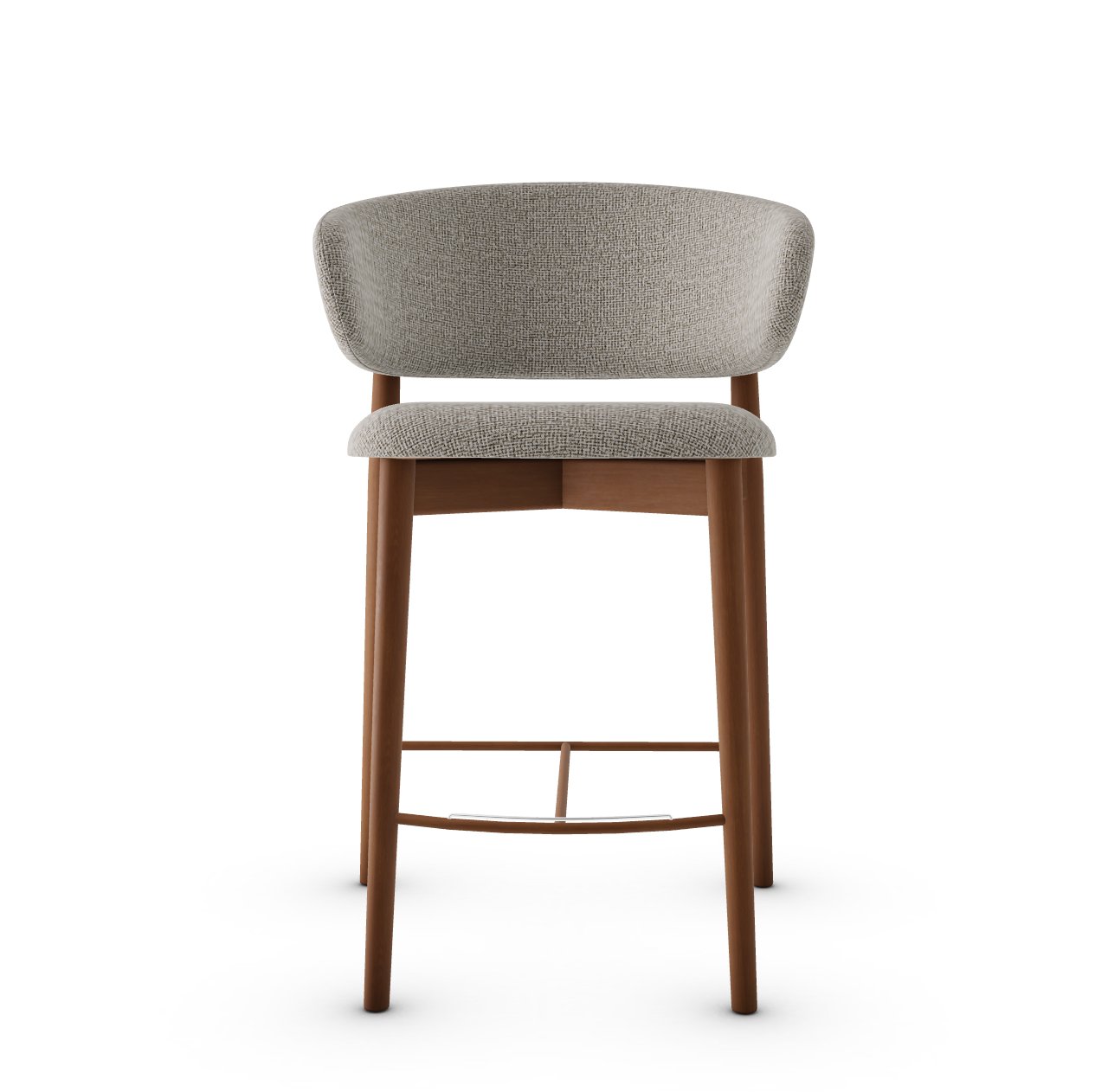 Oleandro Fabric/Wood Counter Stool