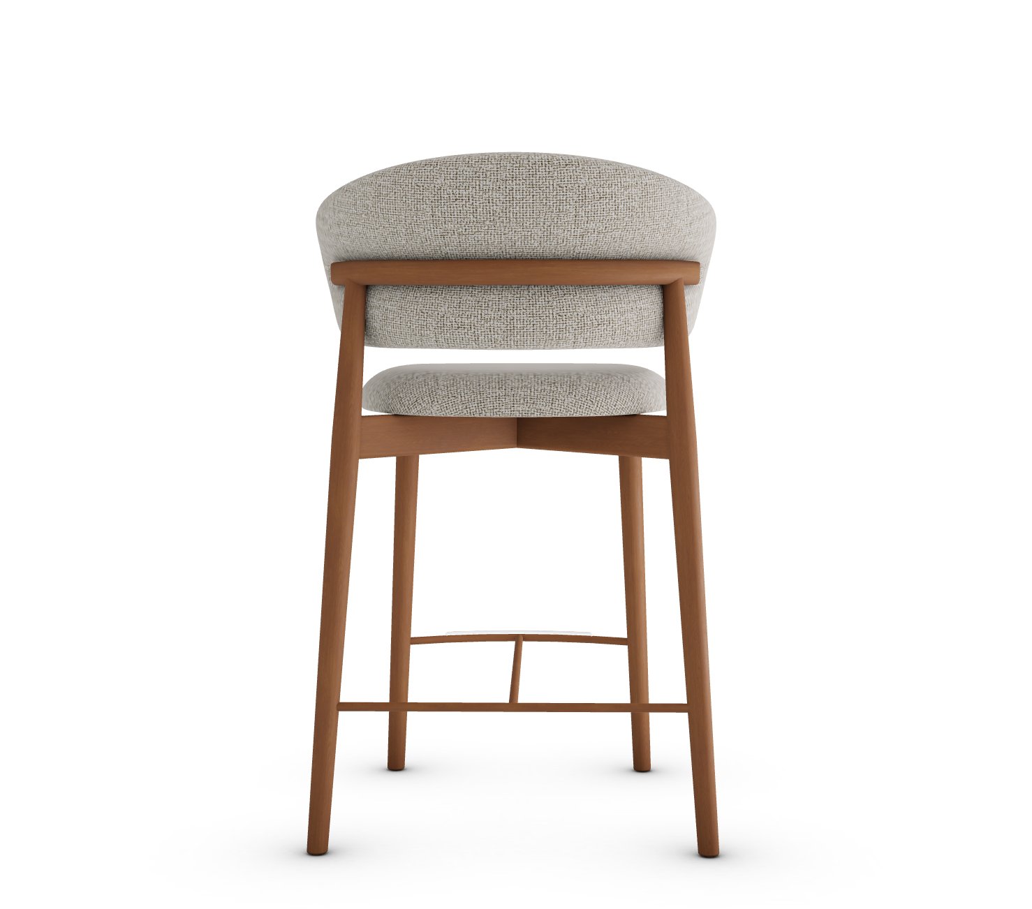 Oleandro Fabric/Wood Counter Stool