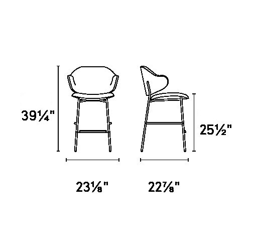 Holly Fabric/Metal Counter Stool