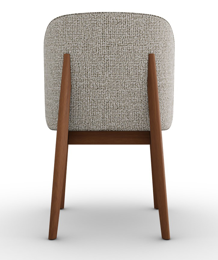 Abre Fabric/Wood Customizable Dining Chair