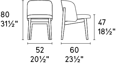 Abrey Fabric/Wood Customizable Dining Armchair
