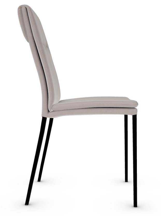 Carmen Faux Leather/Metal Dining Chair