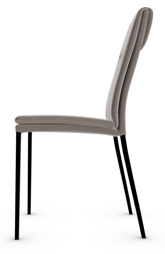 Carmen Faux Leather/Metal Dining Chair