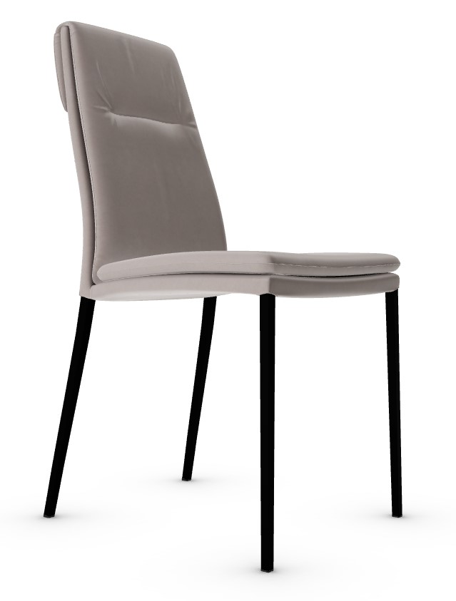 Carmen Faux Leather/Metal Dining Chair