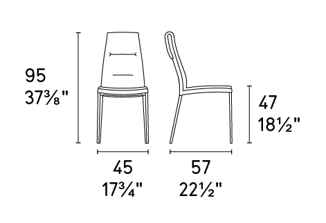 Carmen Fabric/Metal Customizable Upholstered Dining Chair