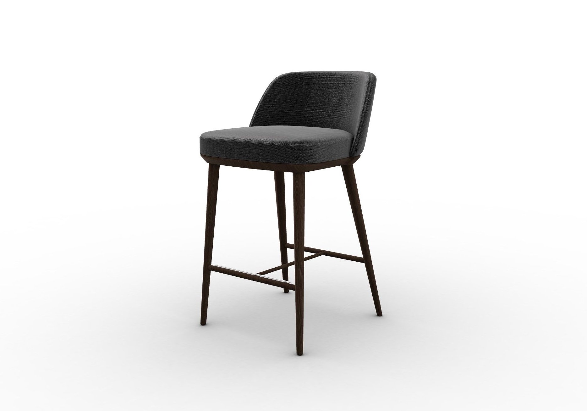 Foyer Fabric/Wood Counter Stool