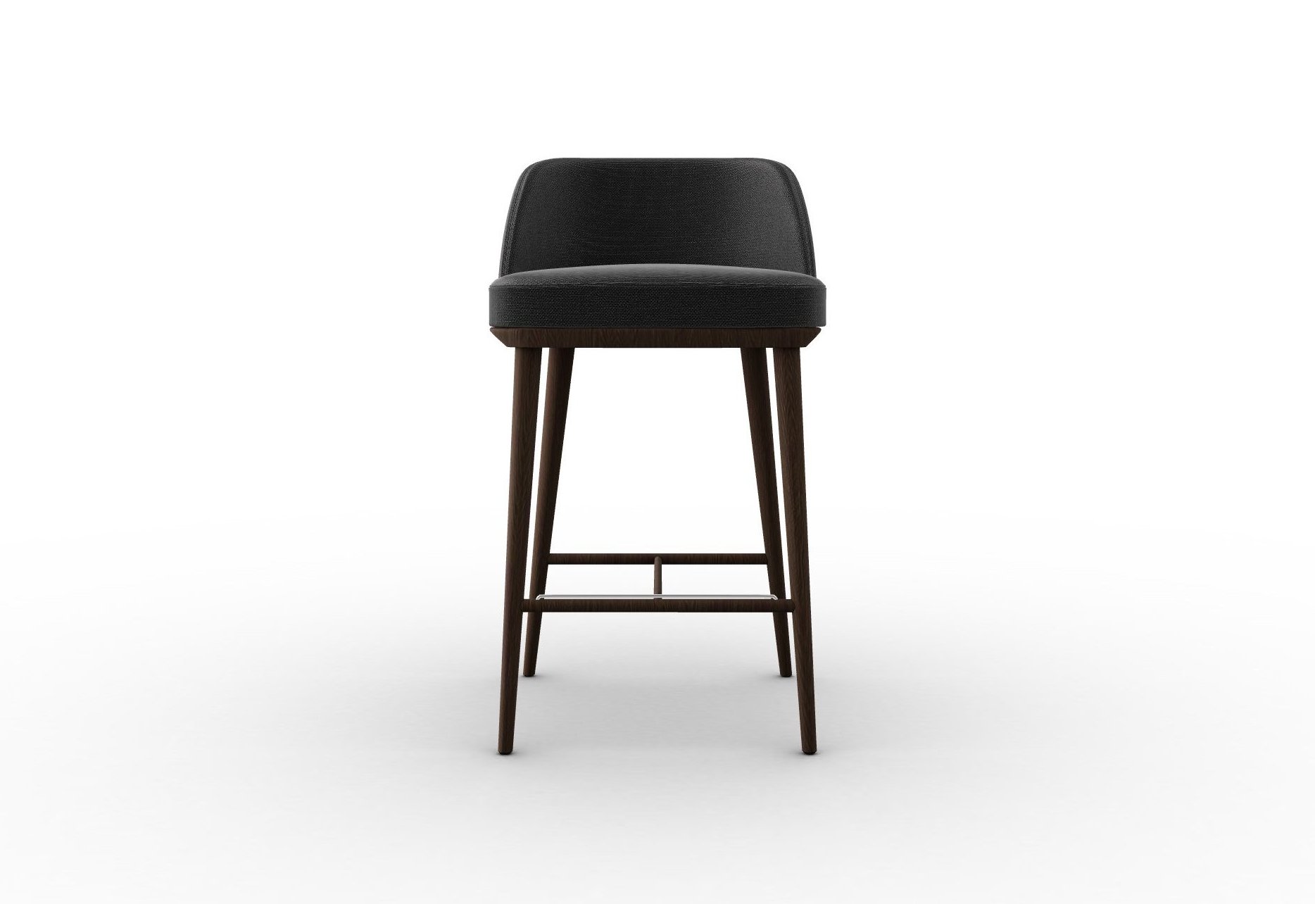 Foyer Fabric/Wood Counter Stool