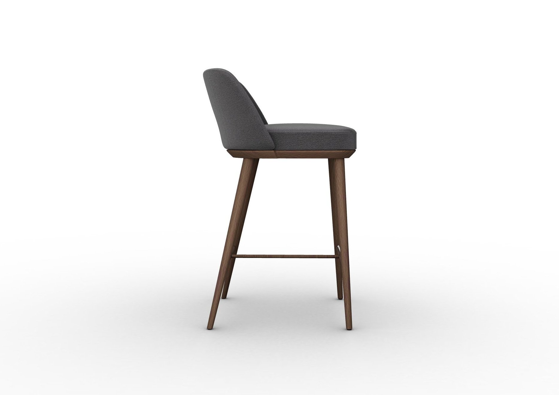 Foyer Fabric/Wood Counter Stool