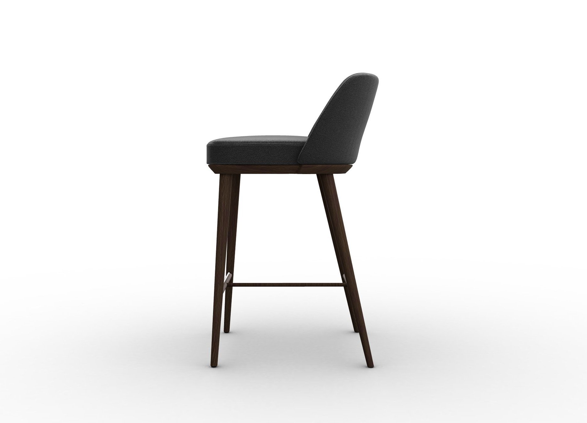 Foyer Fabric/Wood Counter Stool