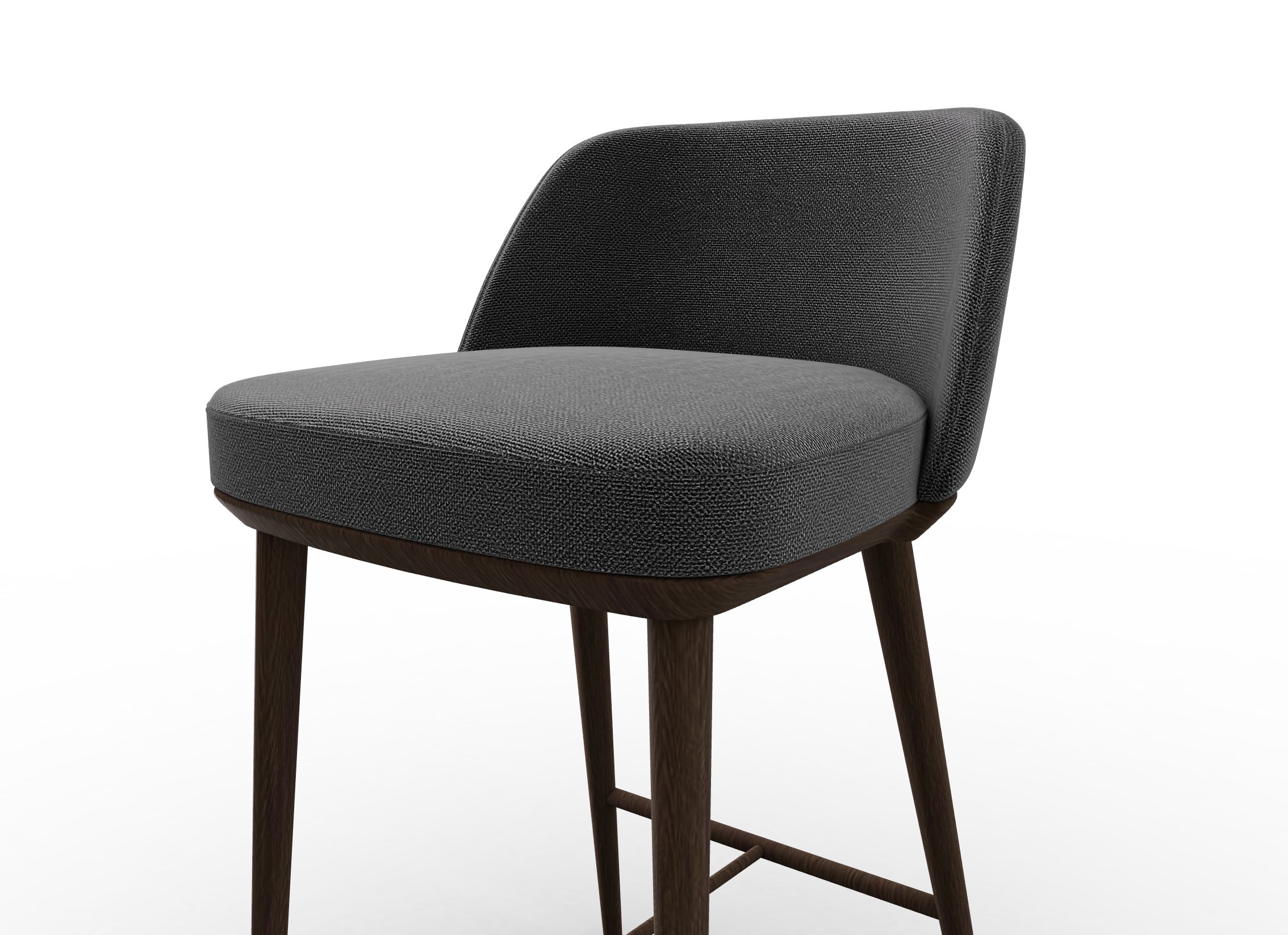Foyer Fabric/Wood Counter Stool