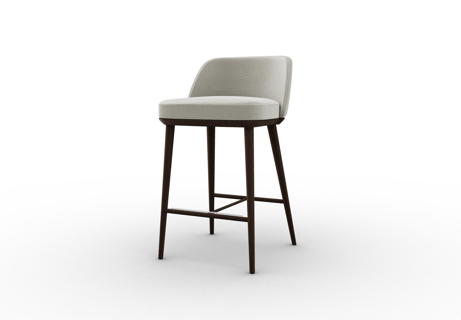 Foyer Fabric/Wood Counter Stool
