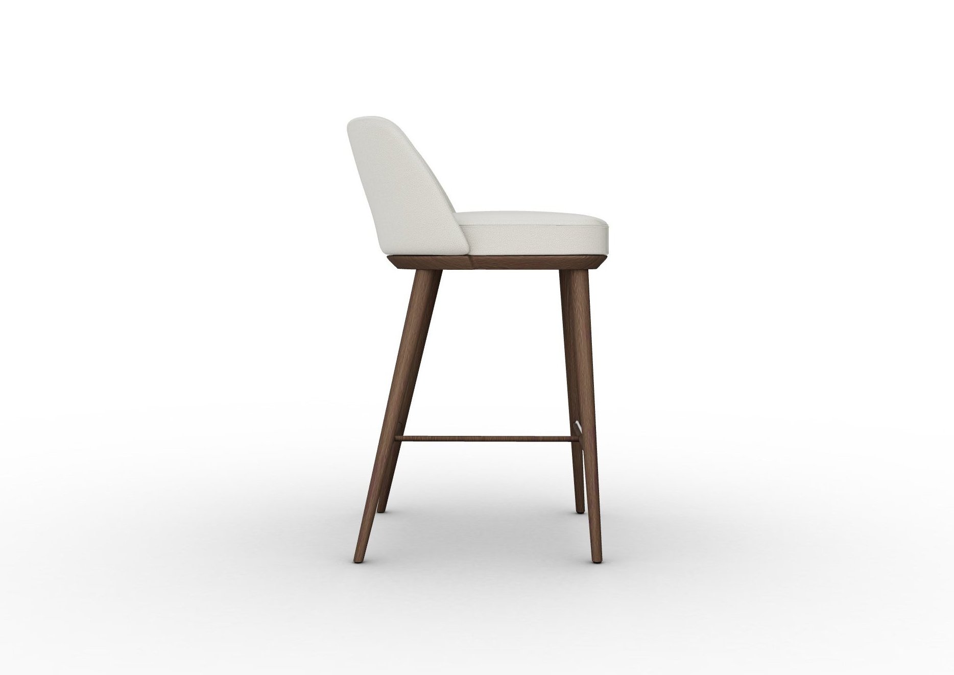 Foyer Fabric/Wood Counter Stool