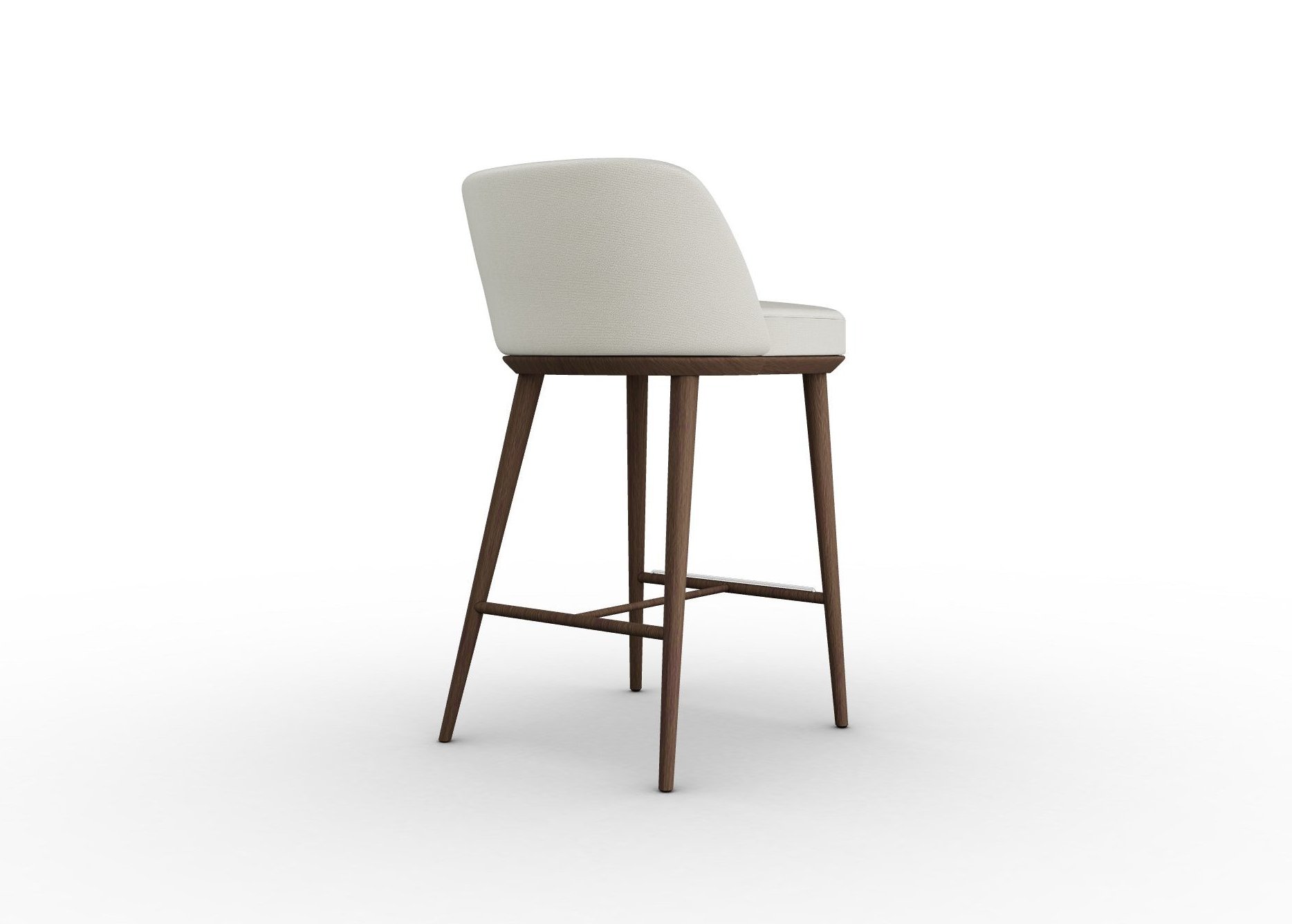 Foyer Fabric/Wood Counter Stool