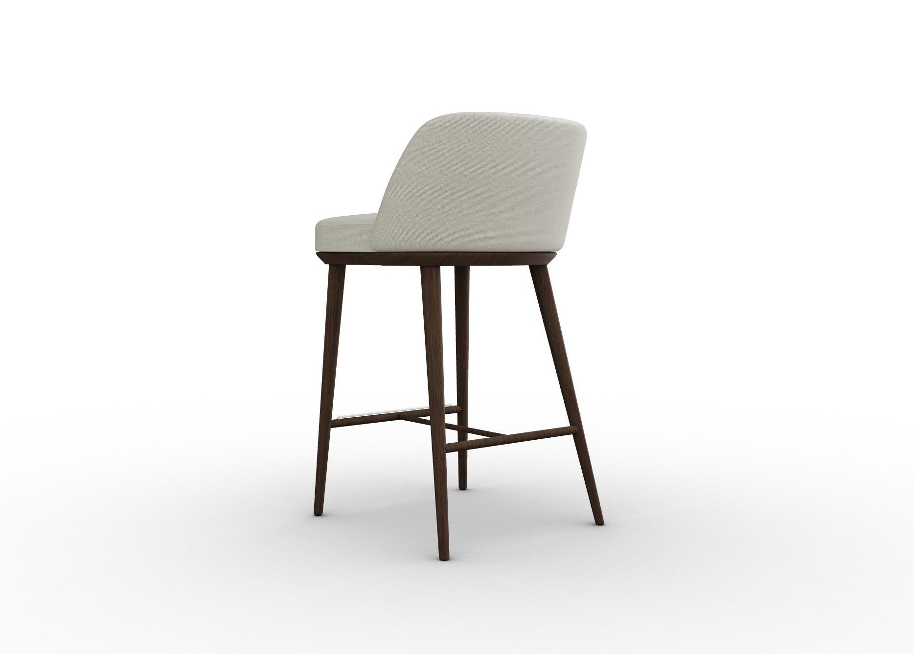 Foyer Fabric/Wood Counter Stool