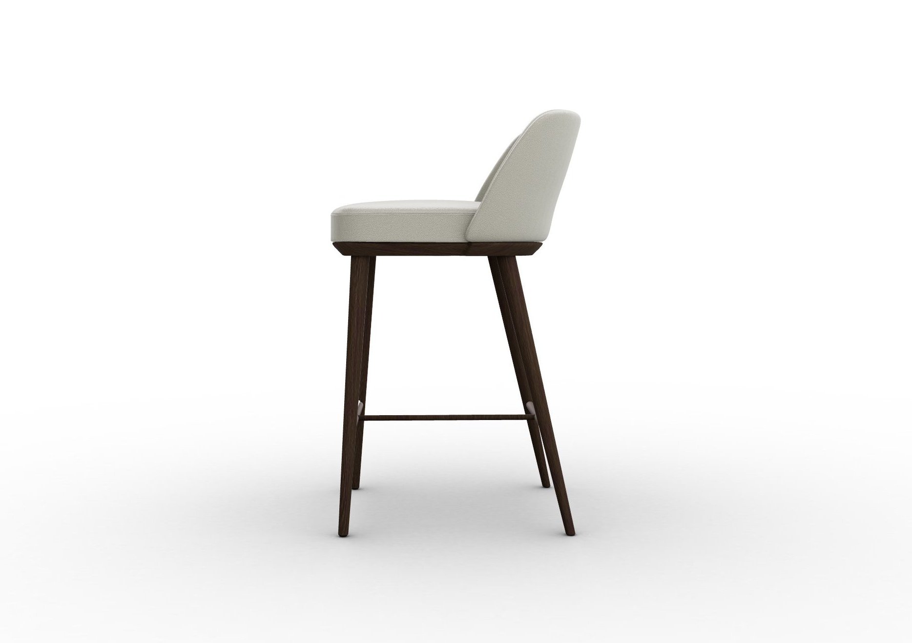 Foyer Fabric/Wood Counter Stool