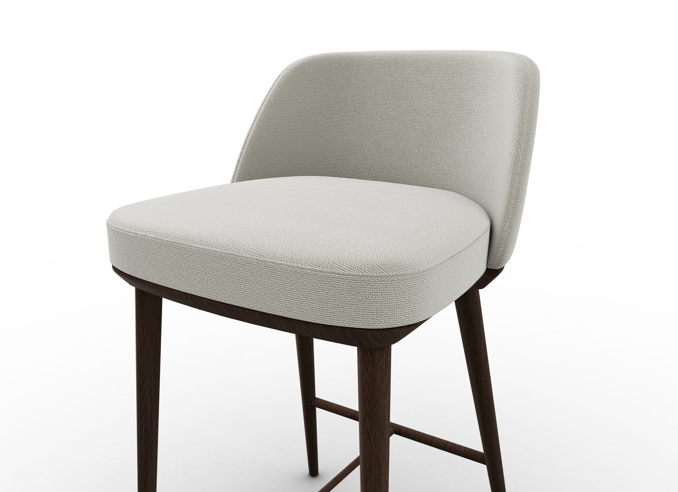 Foyer Fabric/Wood Counter Stool