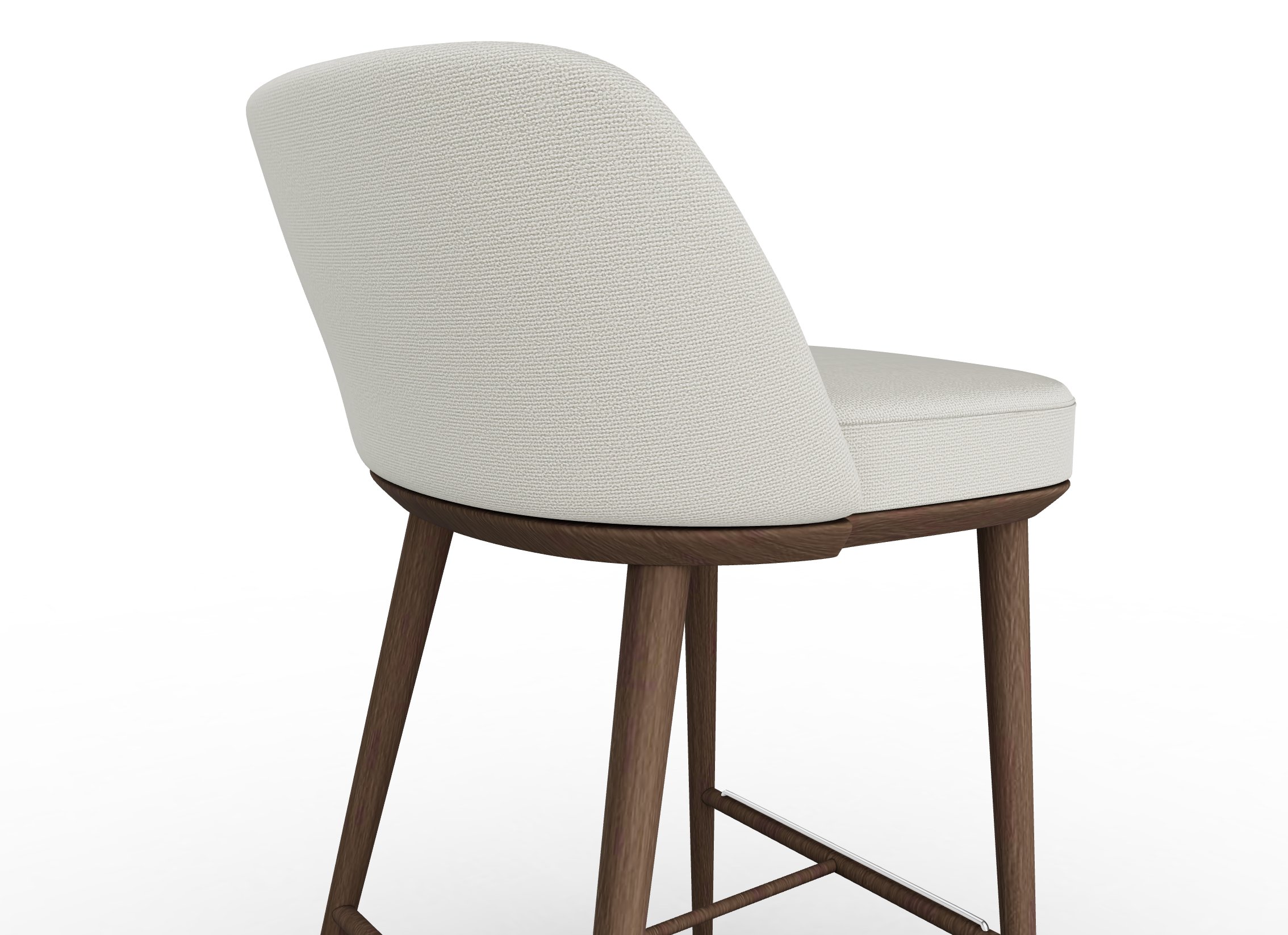 Foyer Fabric/Wood Counter Stool