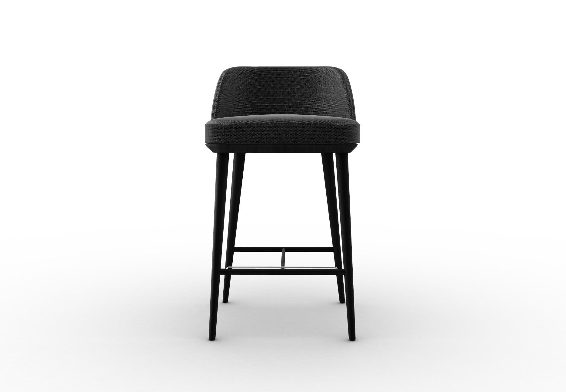 Foyer Fabric/Wood Counter Stool