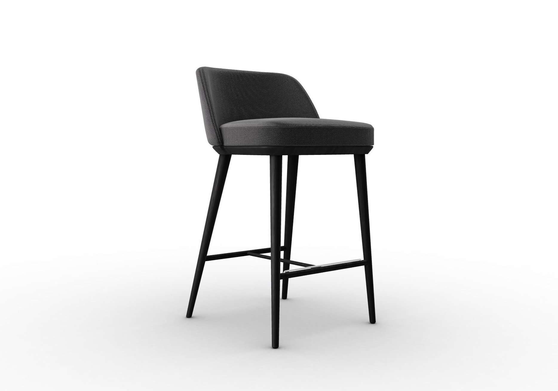 Foyer Fabric/Wood Counter Stool