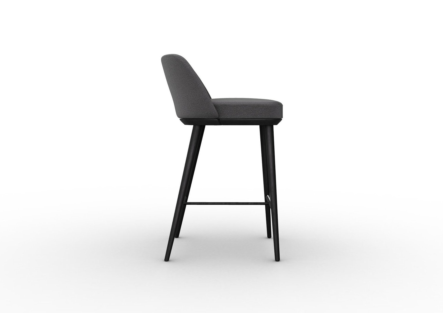 Foyer Fabric/Wood Counter Stool