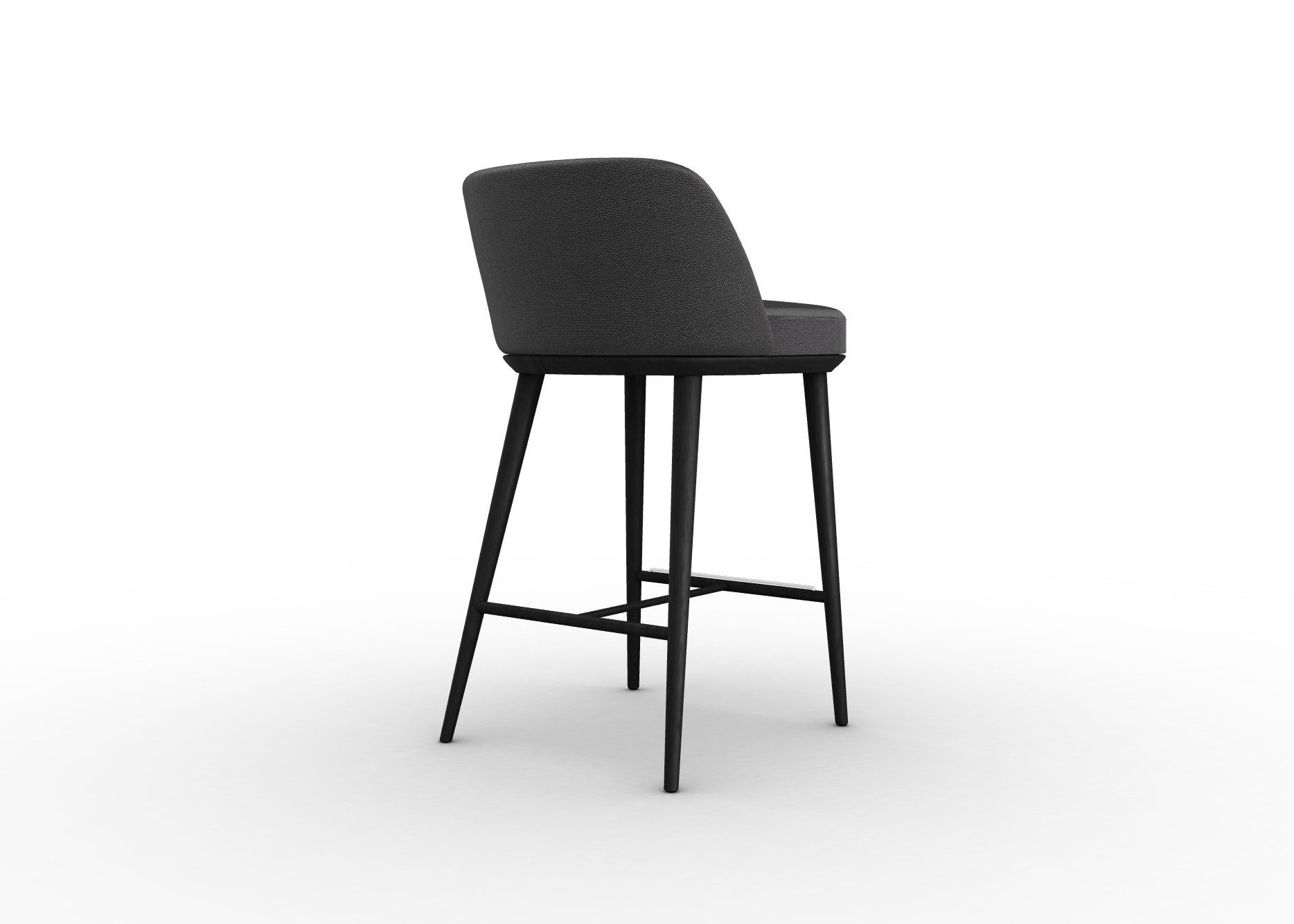 Foyer Fabric/Wood Counter Stool
