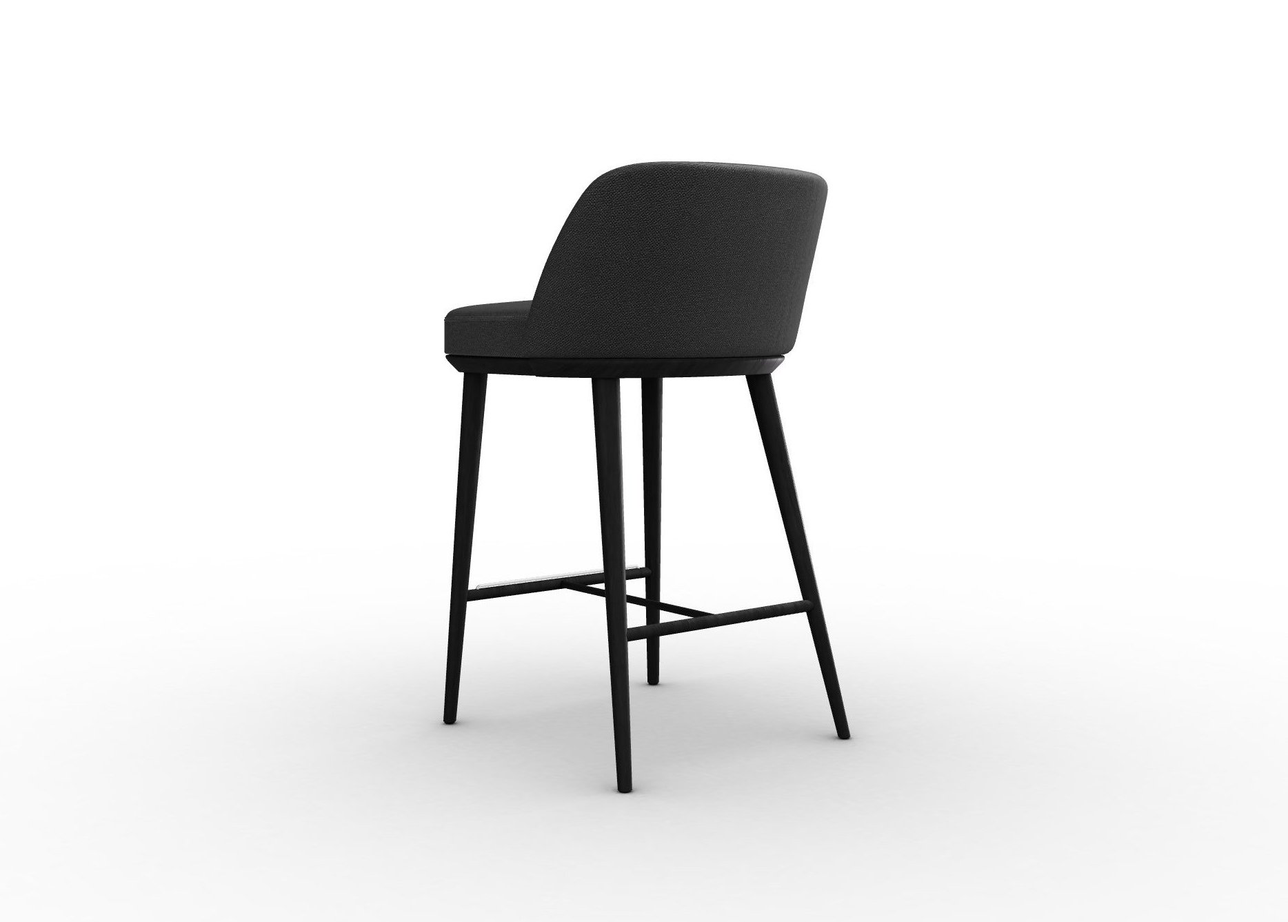 Foyer Fabric/Wood Counter Stool