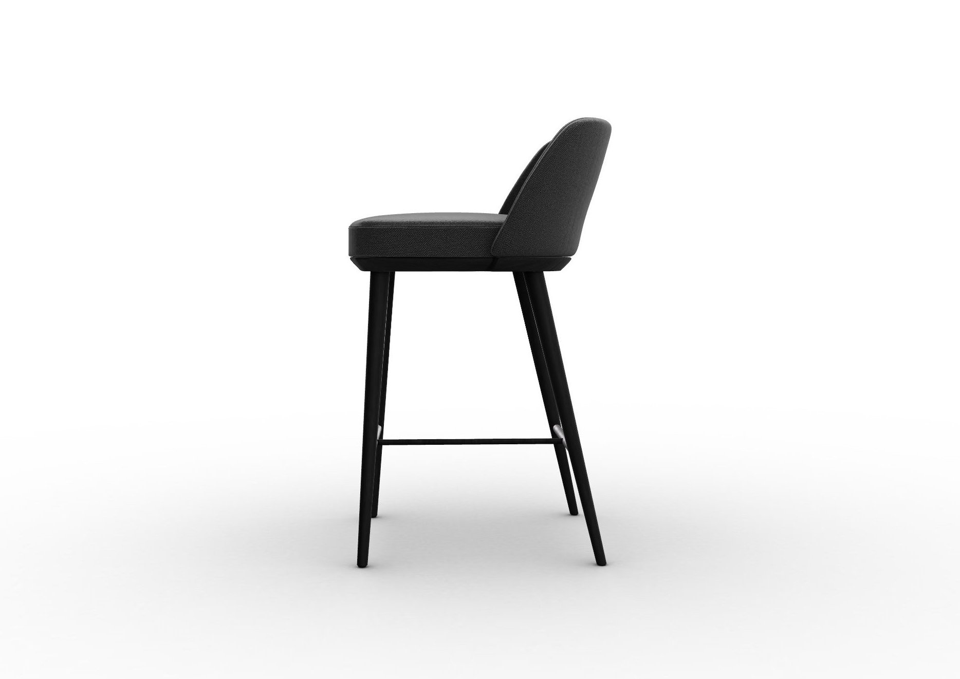 Foyer Fabric/Wood Counter Stool