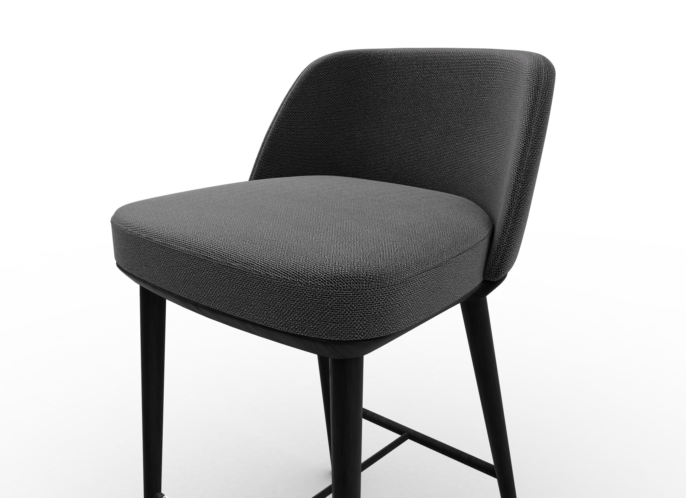 Foyer Fabric/Wood Counter Stool