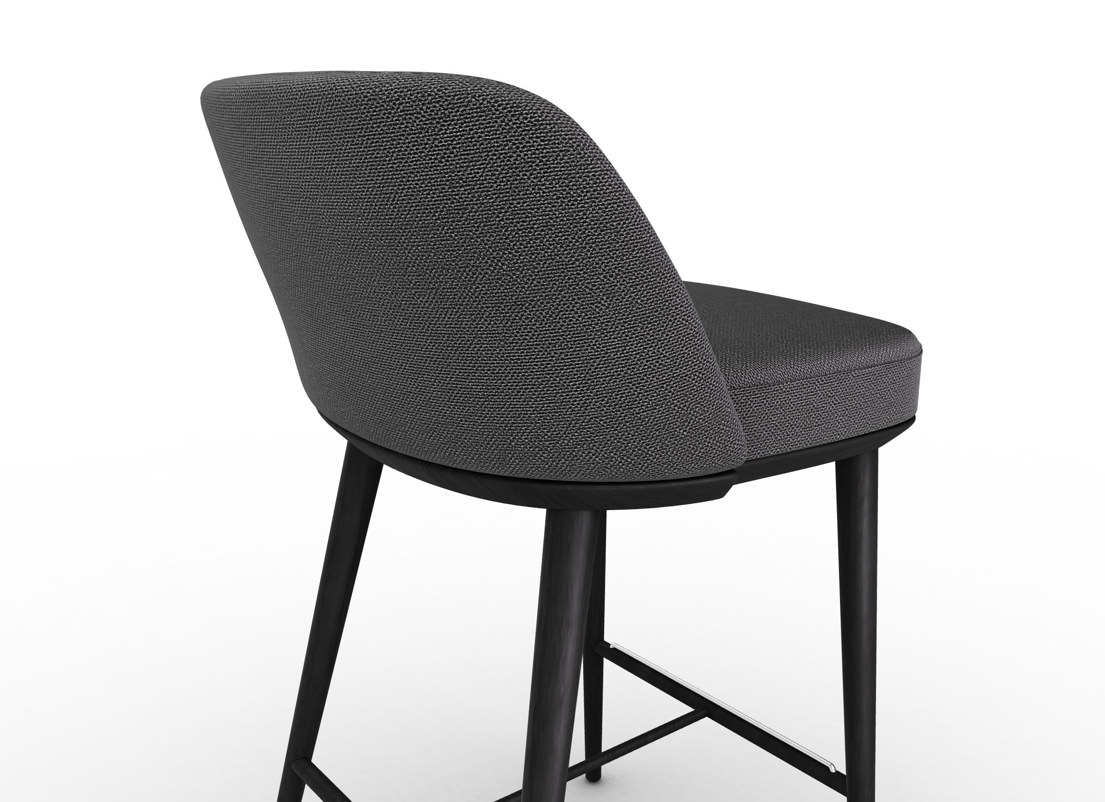 Foyer Fabric/Wood Counter Stool