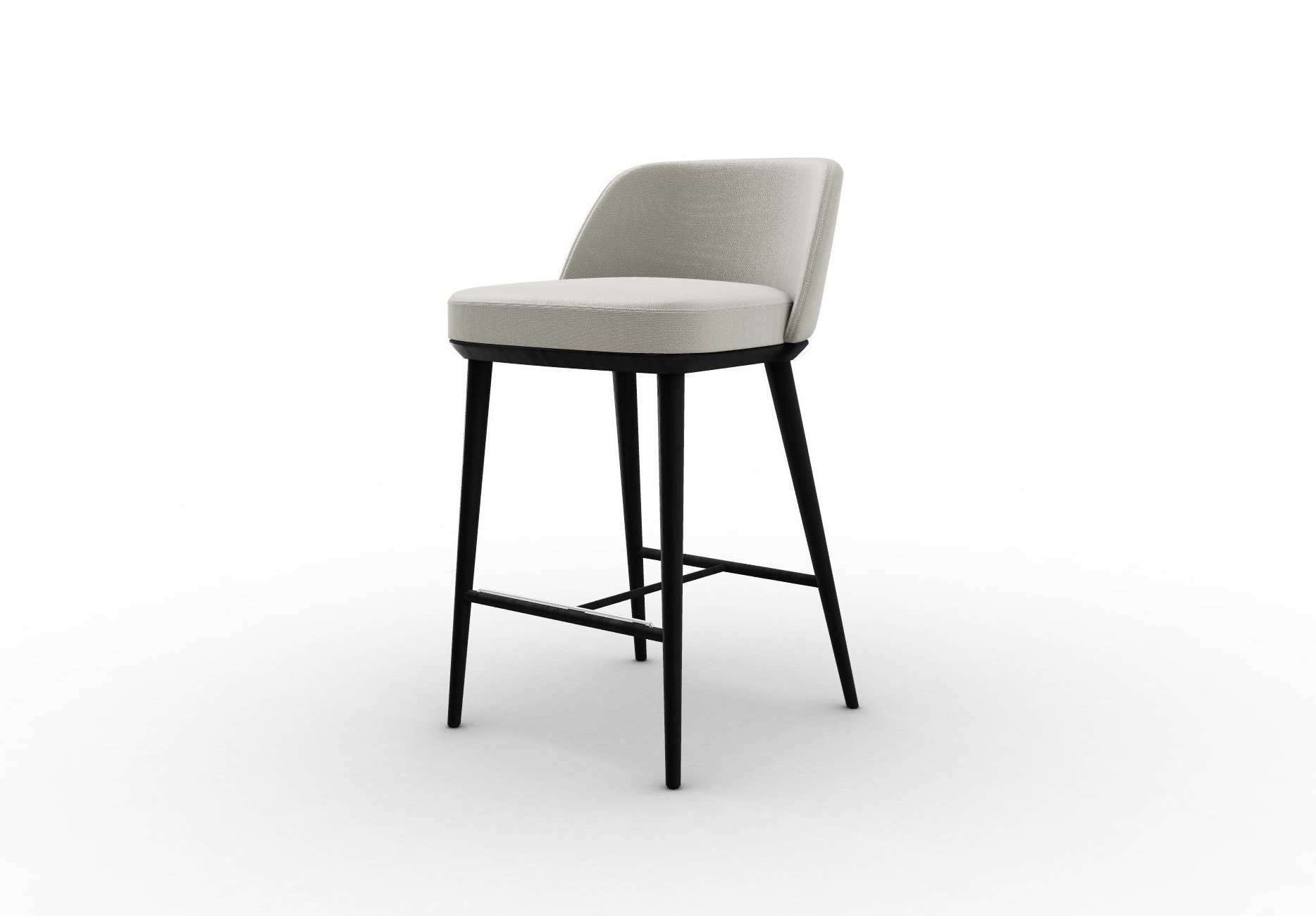 Foyer Fabric/Wood Counter Stool