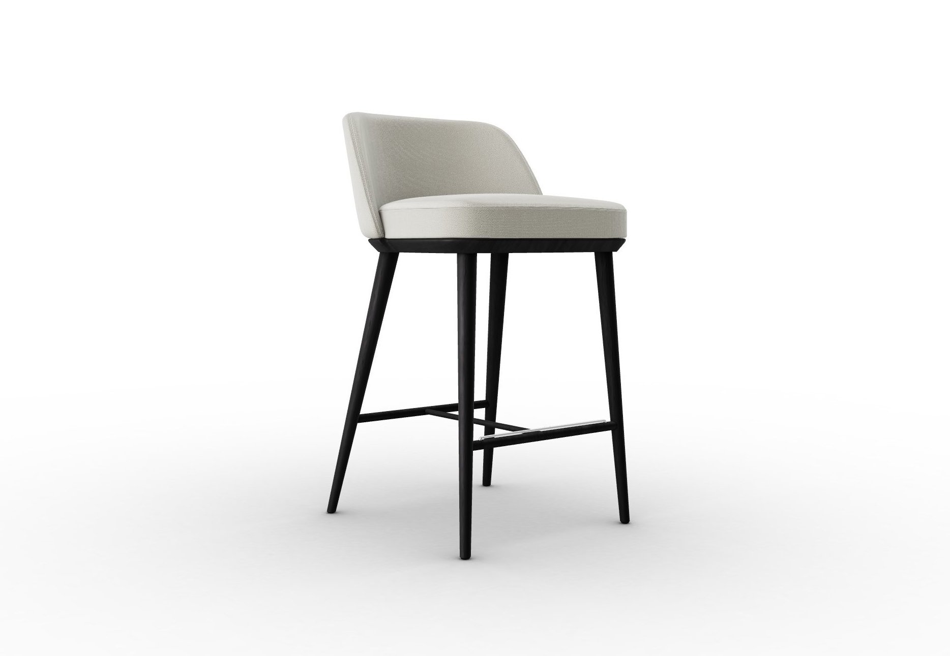 Foyer Fabric/Wood Counter Stool