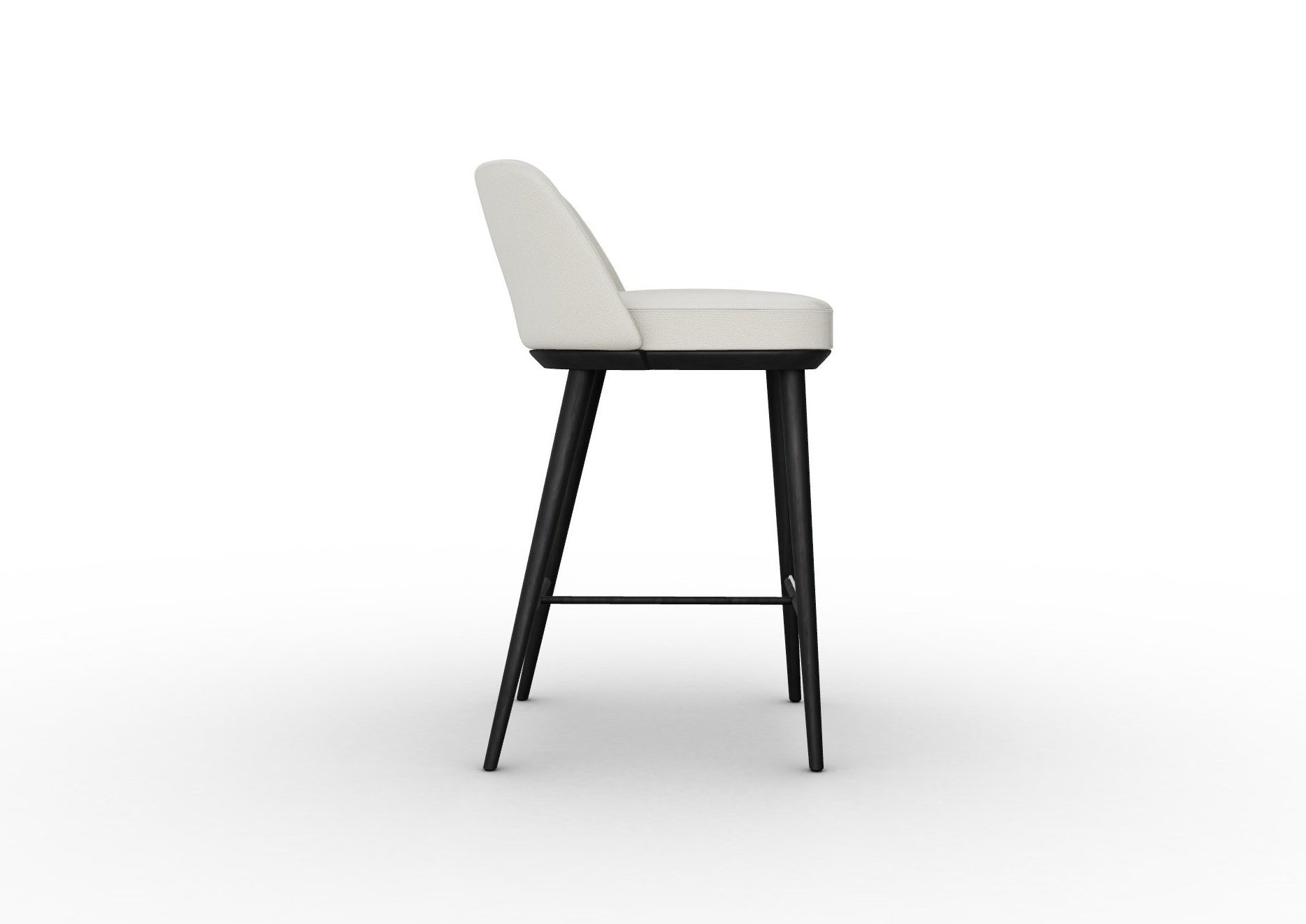 Foyer Fabric/Wood Counter Stool