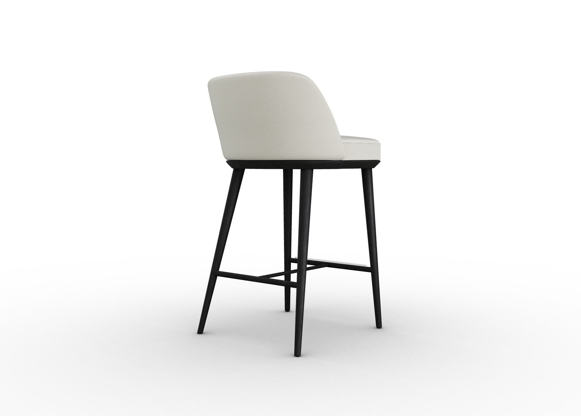 Foyer Fabric/Wood Counter Stool