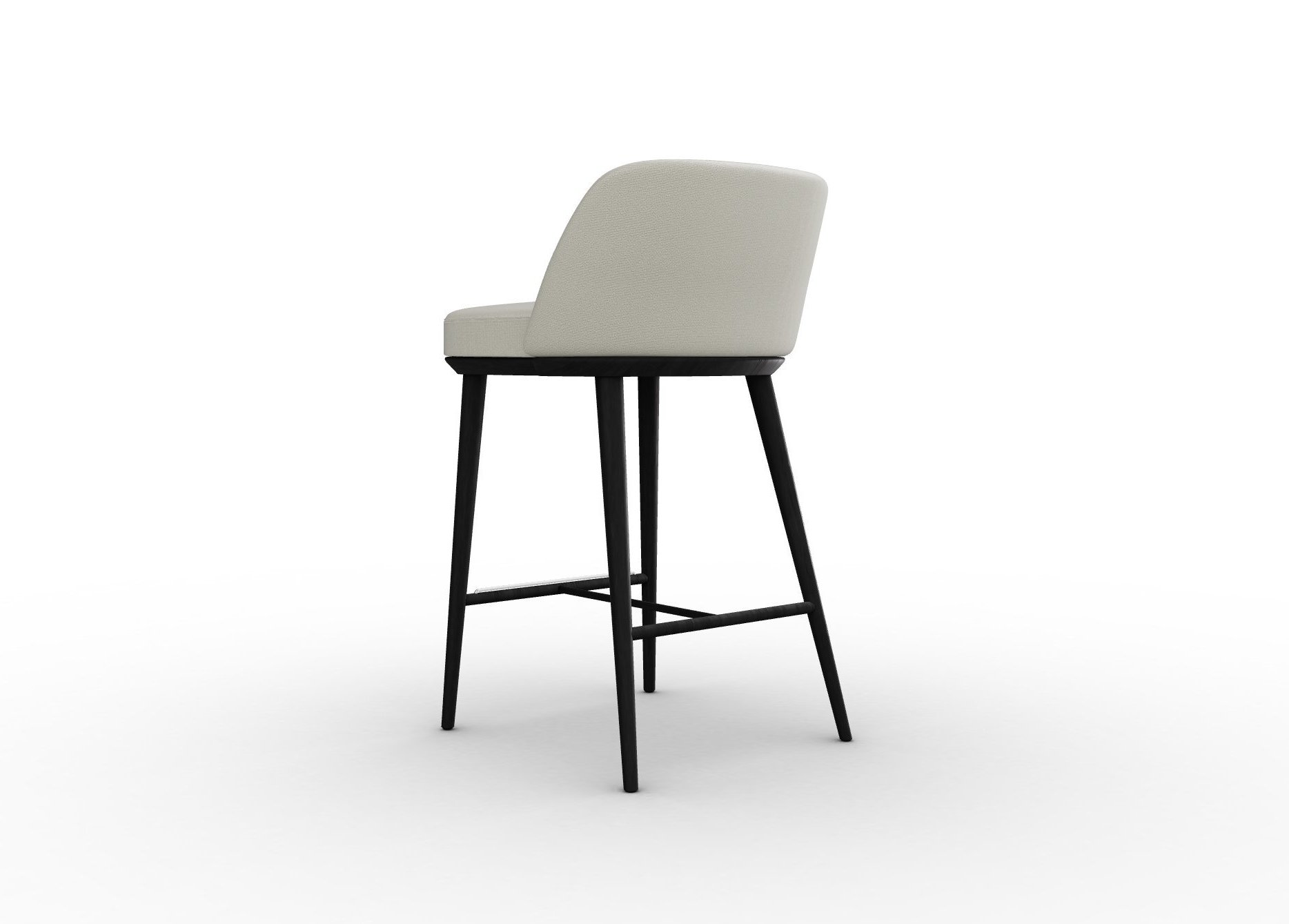 Foyer Fabric/Wood Counter Stool