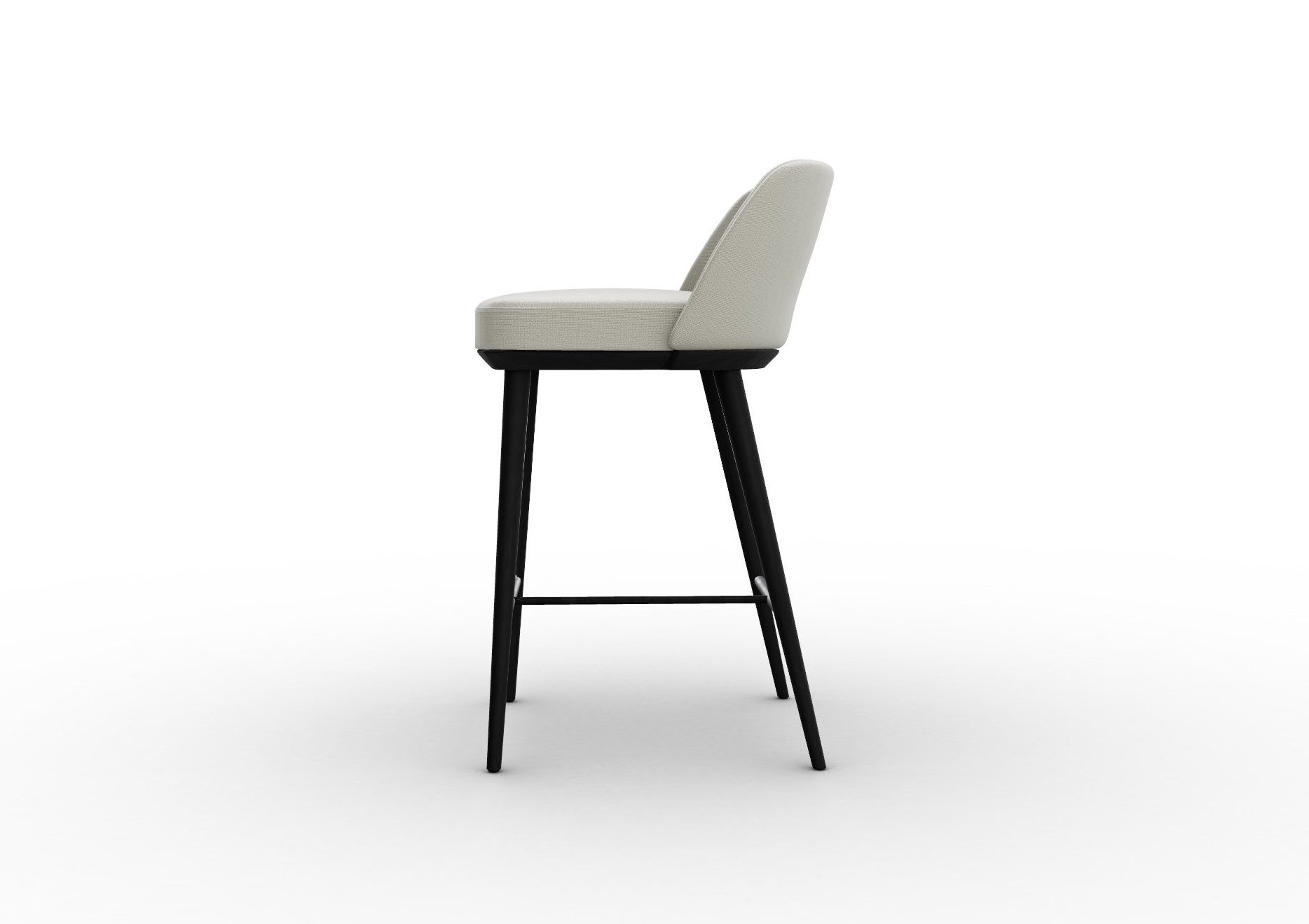 Foyer Fabric/Wood Counter Stool