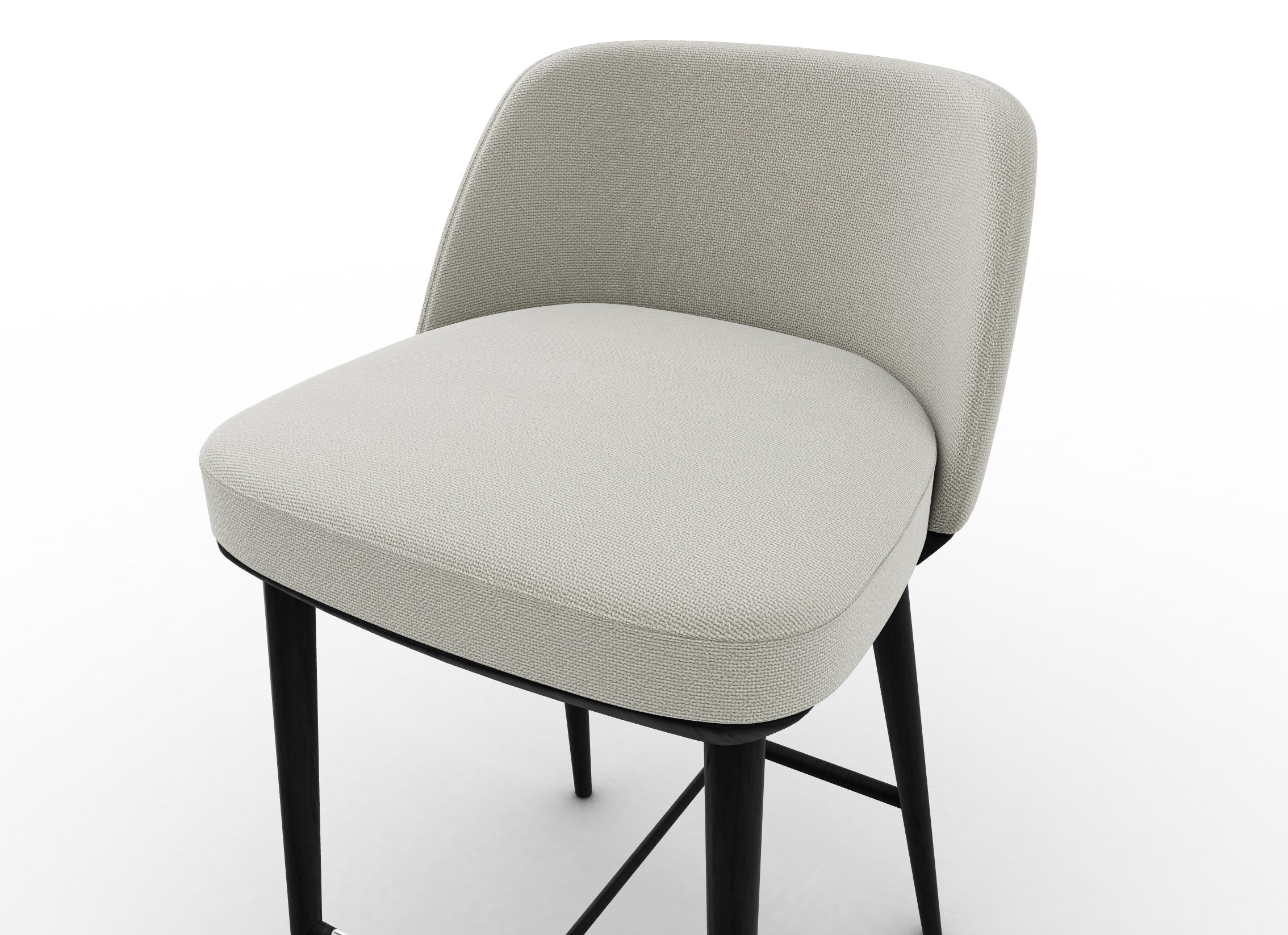 Foyer Fabric/Wood Counter Stool