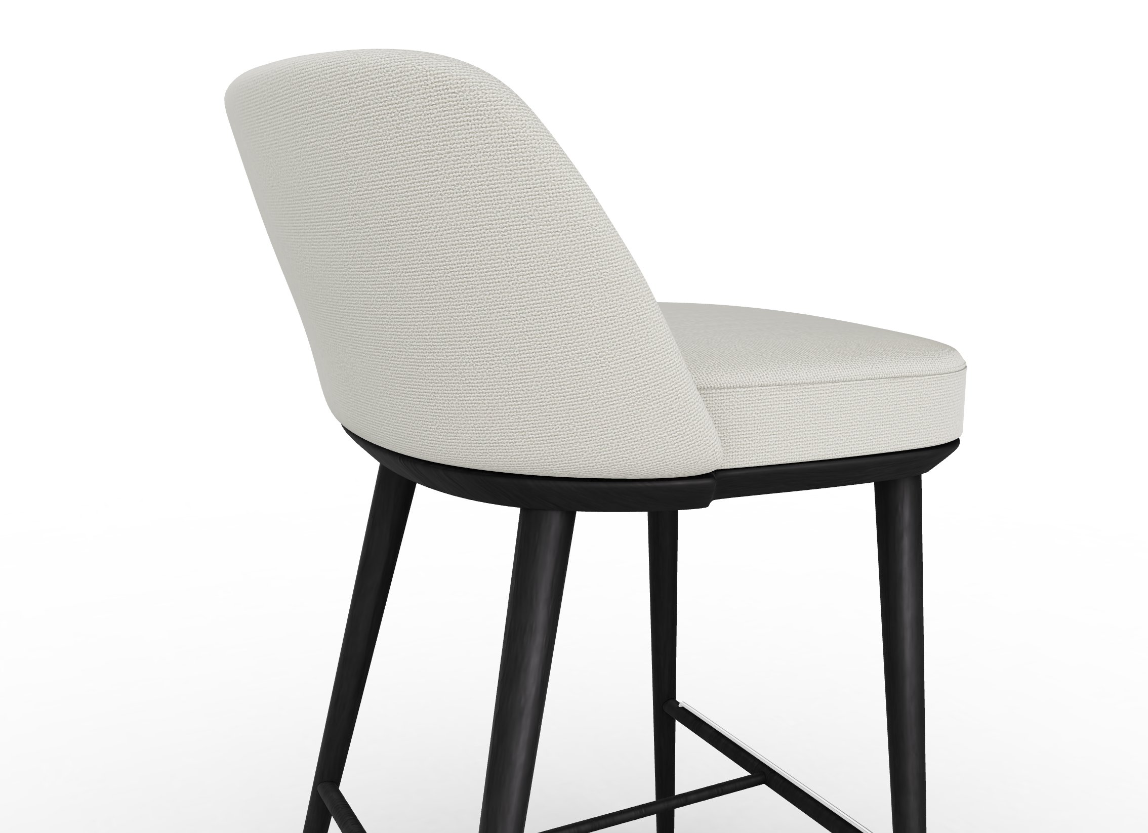 Foyer Fabric/Wood Counter Stool