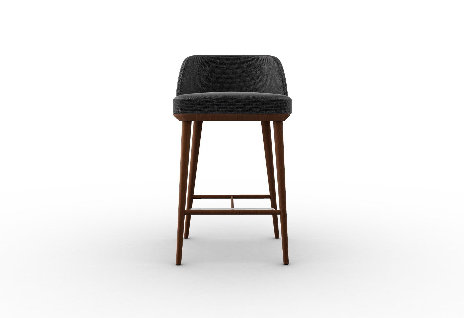 Foyer Fabric/Wood Counter Stool