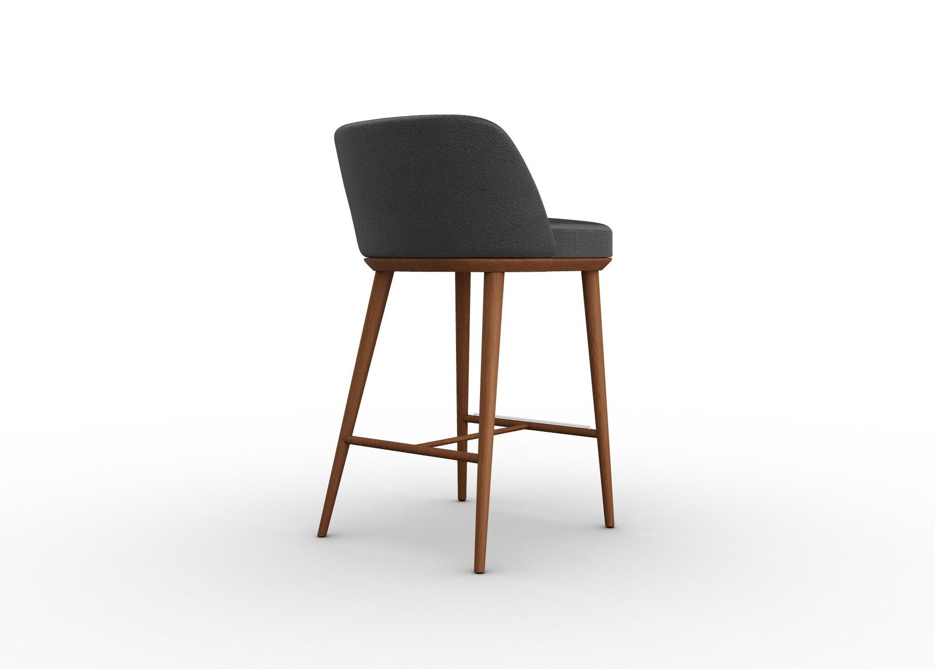 Foyer Fabric/Wood Counter Stool