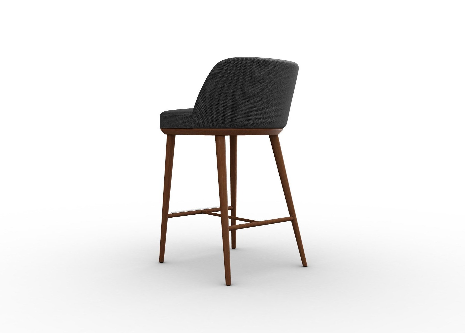 Foyer Fabric/Wood Counter Stool