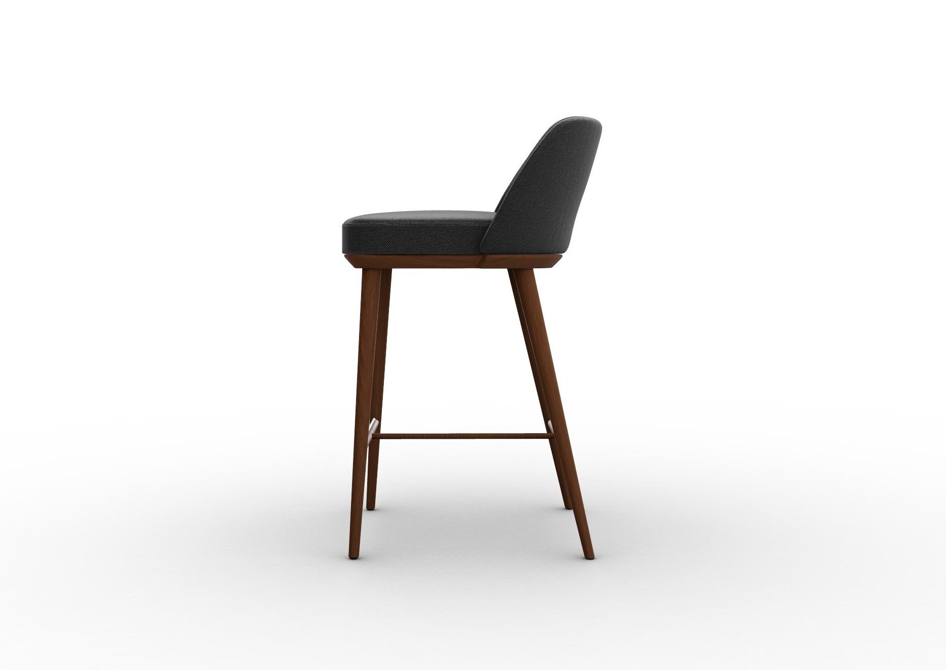 Foyer Fabric/Wood Counter Stool