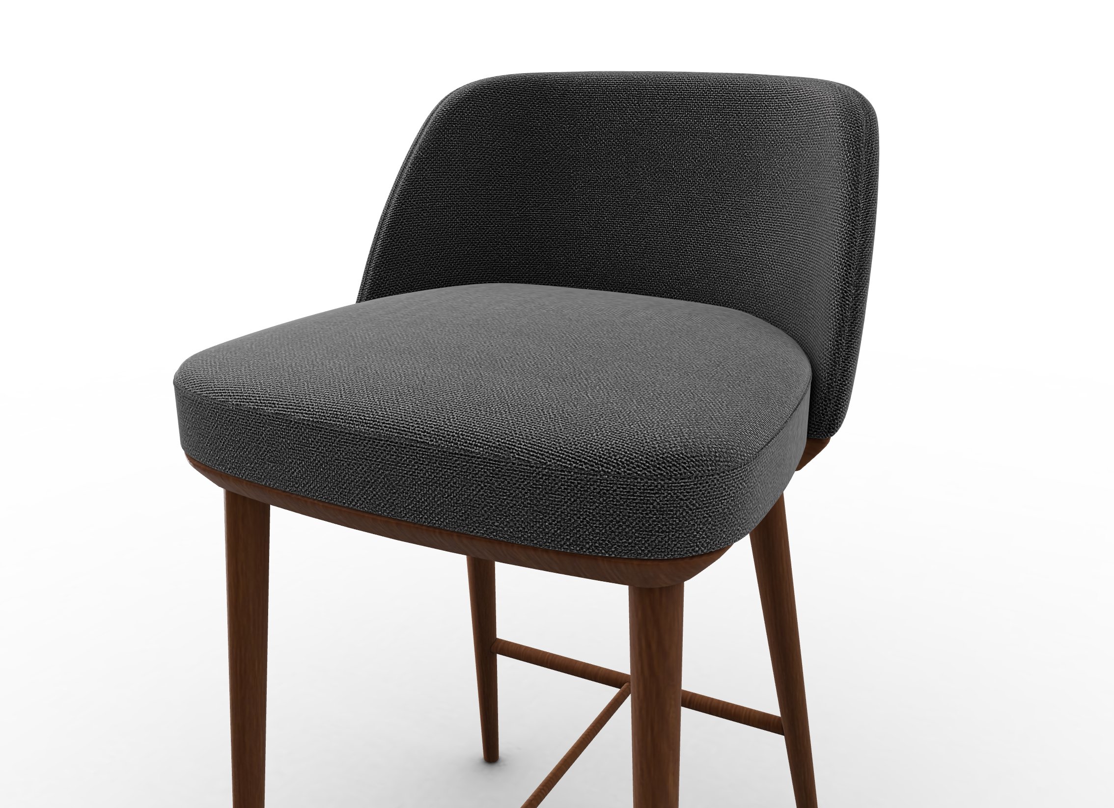 Foyer Fabric/Wood Counter Stool